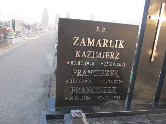 Franciszek Zamarlik 1921 Bobrek - Grobonet - Wyszukiwarka osób pochowanych